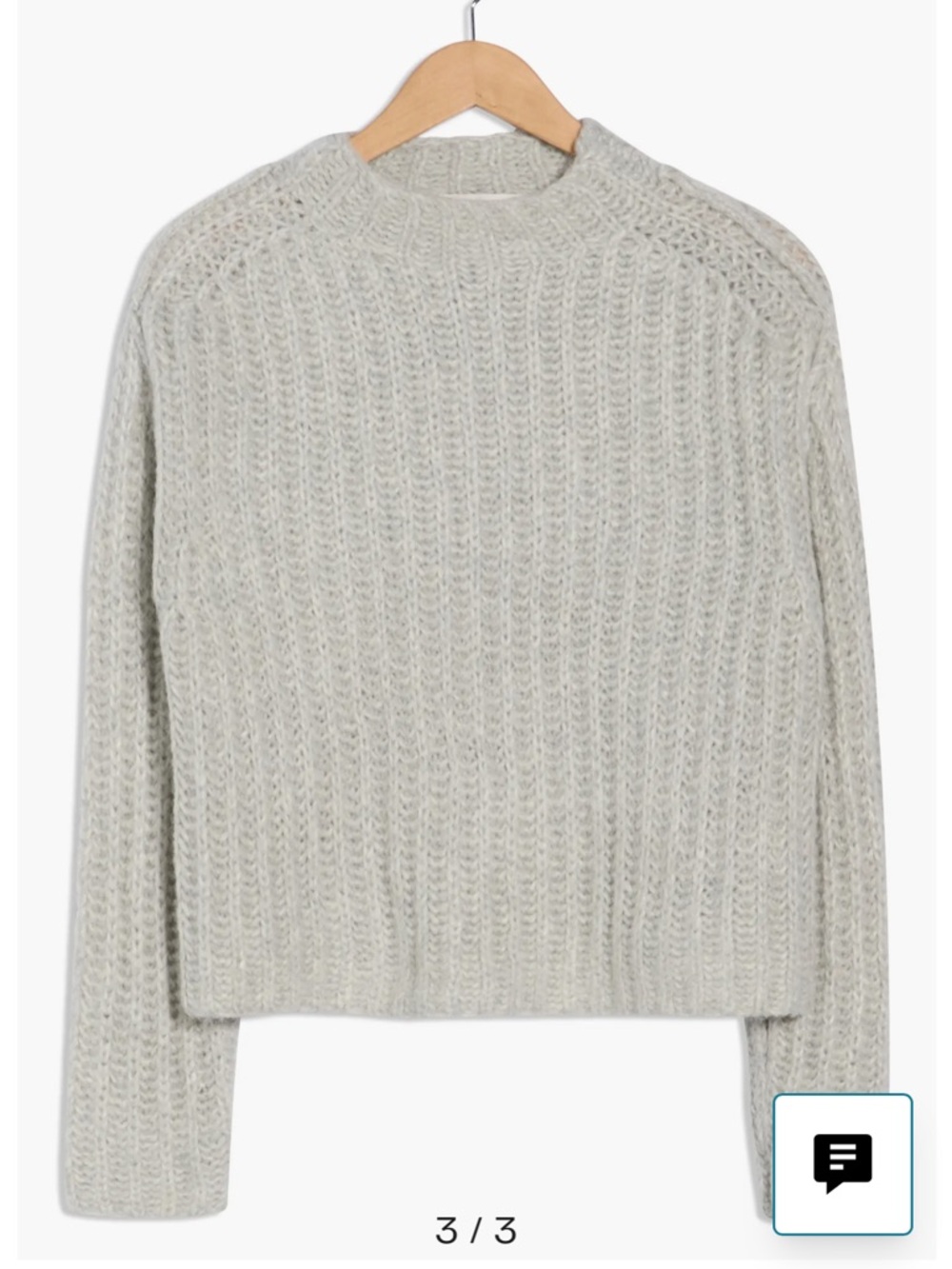 INDUSTRY Super-Soft Ribbed Crewneck Sweater - Light Gray